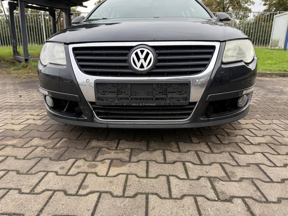 VW Passat 3C BJ10 original Stoßstange Stoßfänger vorn LC9X Deep Black Perl